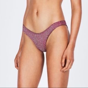 Triangl Mica Bikini Bottom in Grape Sparkle